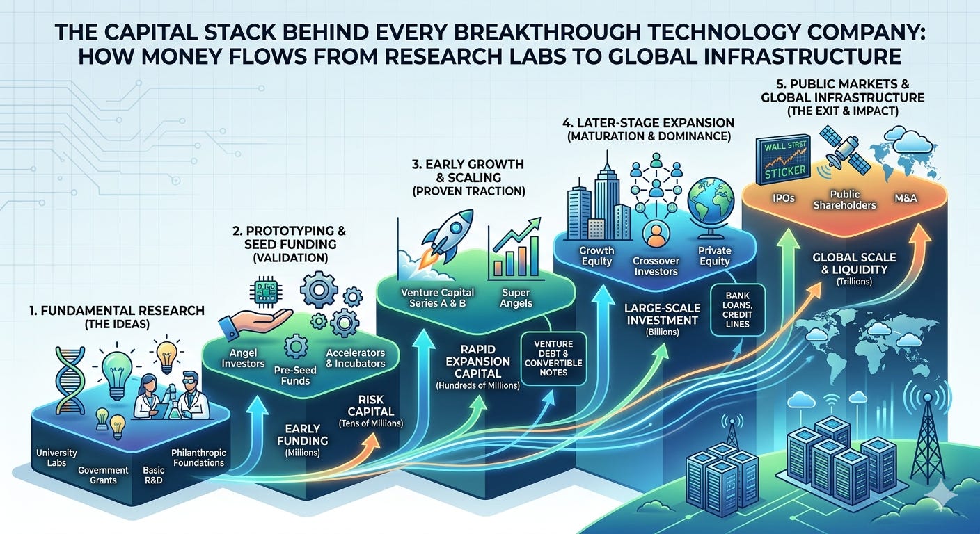 The Capital Stack Behind Every Breakthrough Technology Company