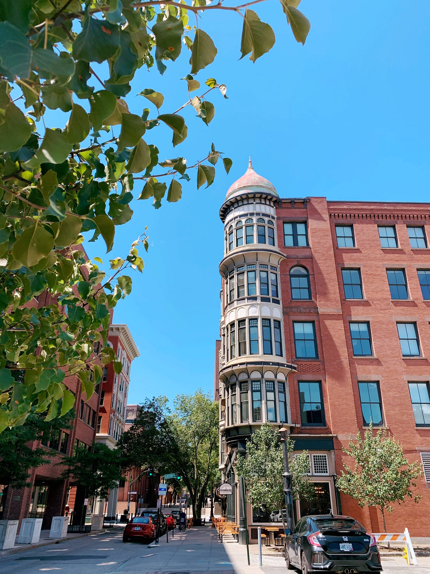 Westminster St on a sunny summer day