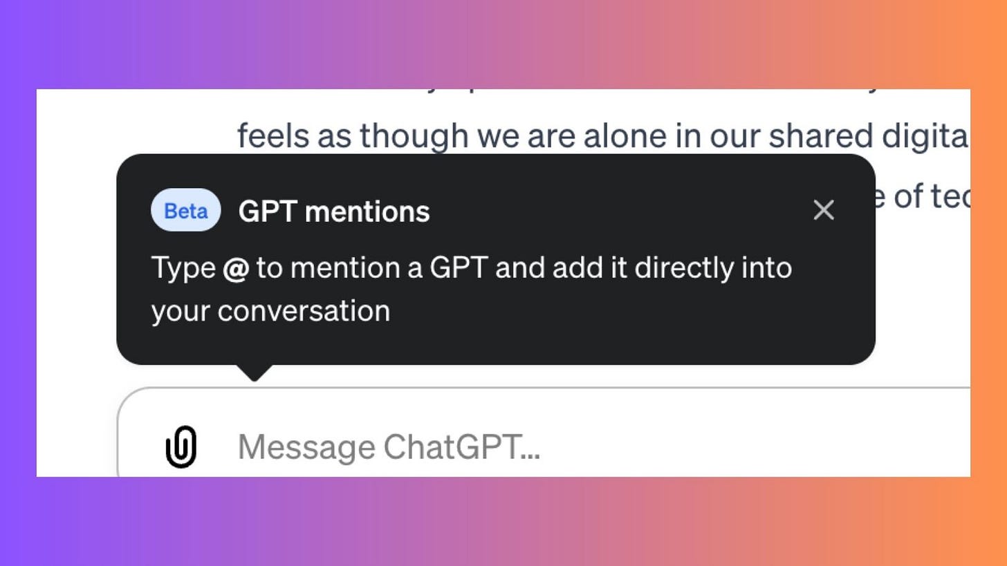 OpenAI to rollout GPT Mentions: Here's what this feature can do | Technology News - The Indian Express OpenAI to rollout GPT Mentions: Here's what this feature can do | Technology News - The Indian Express