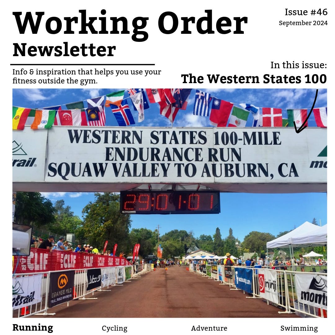 Image of the finish line at the Western States Endurance Run at Place High, California Image of the finish line at the Western States Endurance Run at Place High, California