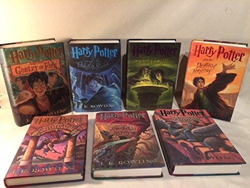 1-st Edition Harry Potter Full Book Set Volumes 1-7 Hardcover by Rowling |  eBay