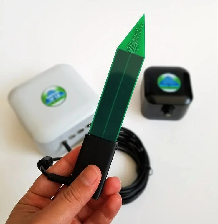 APAS T1 Soil Moisture Sensor (originally developed by DurUntash Lab LLC, San Diego, CA) APAS T1 Soil Moisture Sensor (originally developed by DurUntash Lab LLC, San Diego, CA)