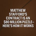 Matthew Stafford’s Contract Is an $80 Million Puzzle—Here’s How It Works
