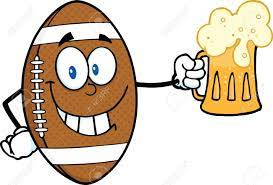 Smiling American Football Ball Cartoon Character Holding A Beer Royalty  Free SVG, Cliparts, Vectors, And Stock Illustration. Image 22141949.