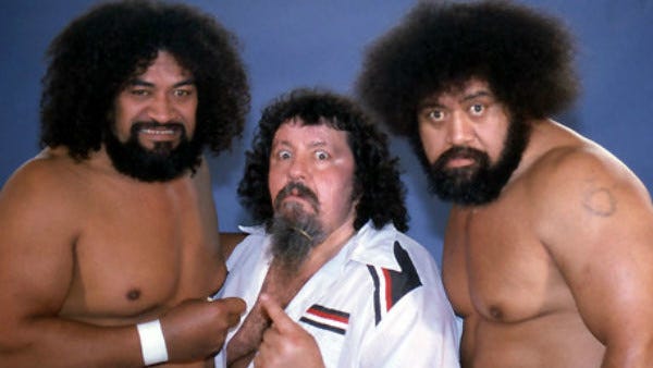 The Wild Samoans with Captain Lou Albano