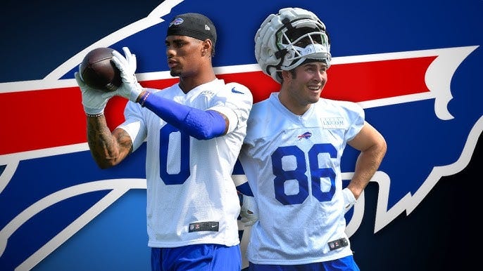 Buffalo Bills training camp: WR Keon Coleman and TE Dalton Kincaid shine on  day one