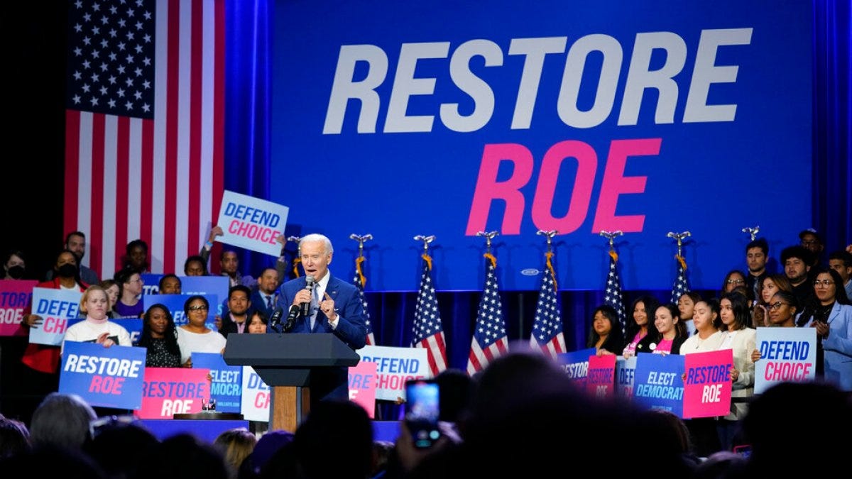 Biden rallies supporters around abortion rights ahead of midterms | US  Midterm Elections 2022 News | Al Jazeera