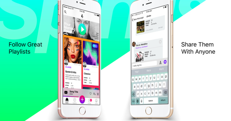 Spinlist home and messaging