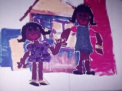 a frame from The Little Girl and the Gunny Wolf