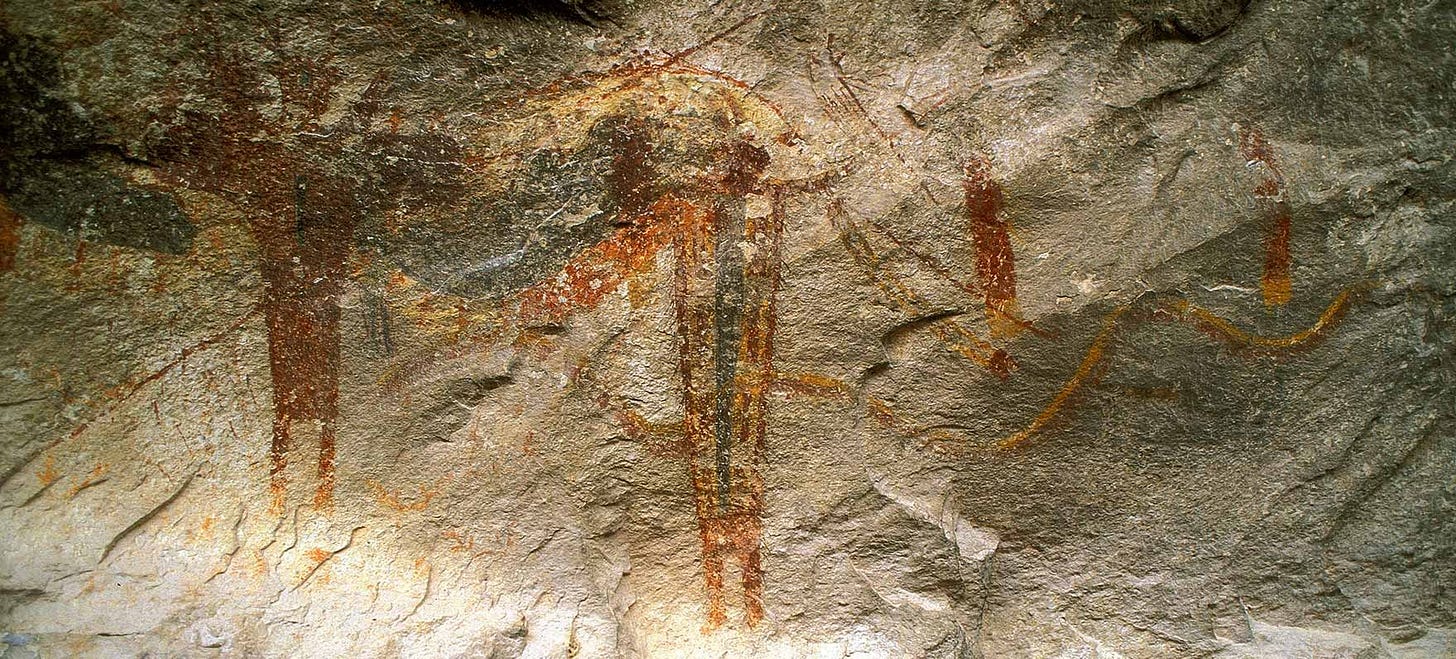 Native rock art in Seminole Canyon State Park (Texas Parks & Wildlife Dept. photo) Native rock art in Seminole Canyon State Park (Texas Parks & Wildlife Dept. photo)
