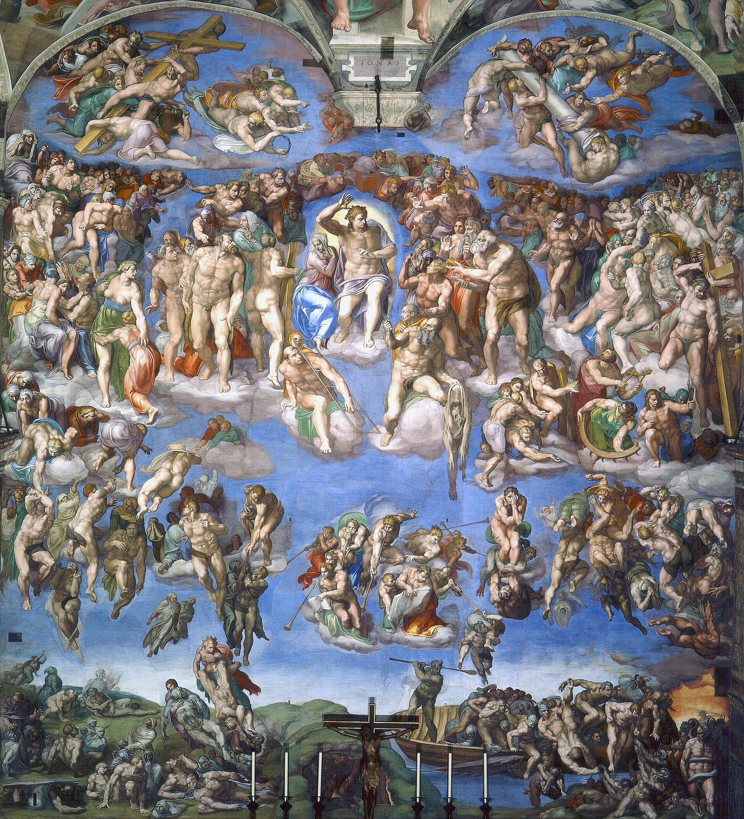 Michelangelo, The Last Judgment, 1536-1541. Sistine Chapel, Vatican.