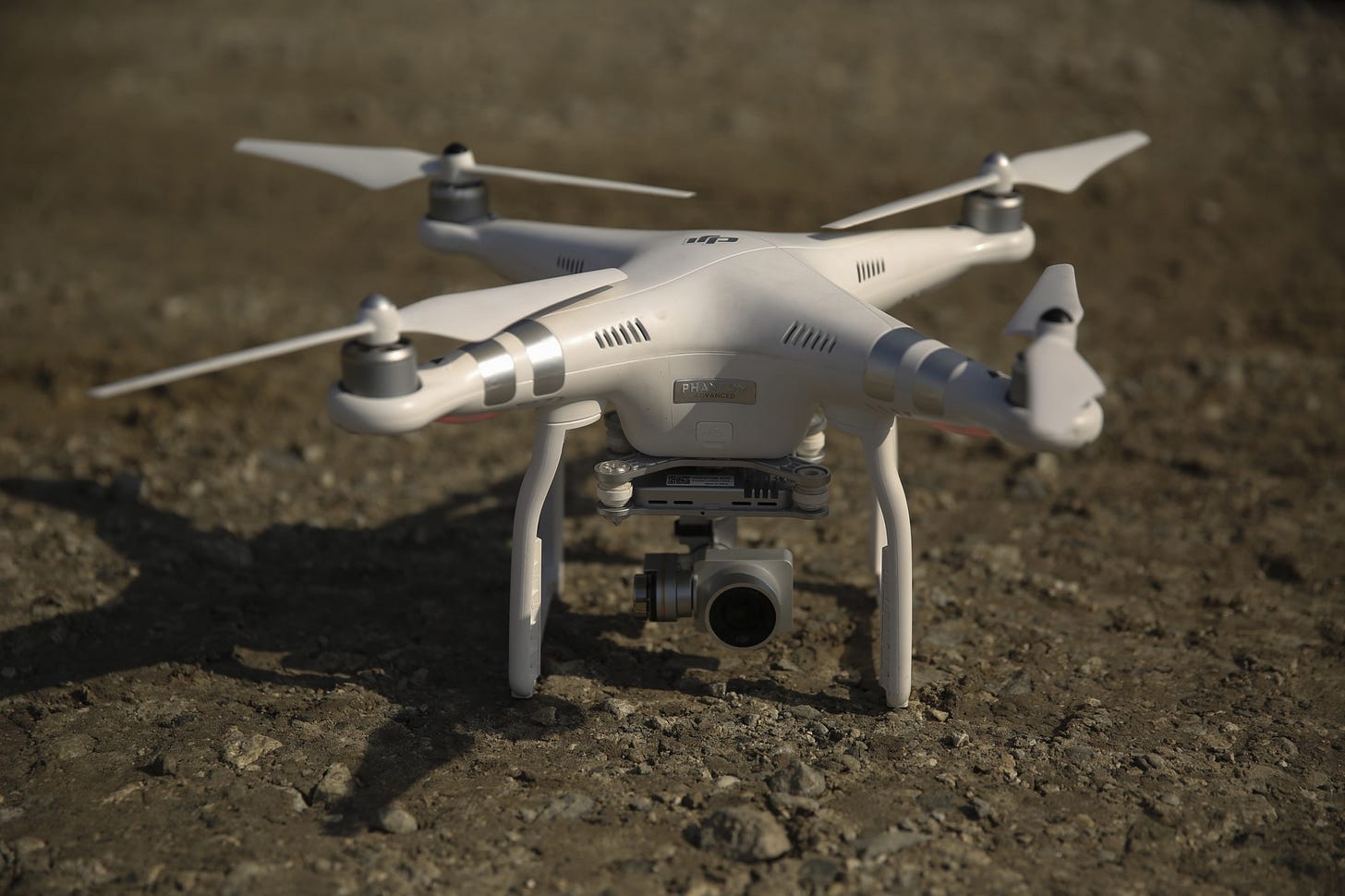 A DJI Phantom 3 drone is set up and ready to fly during a training exercise geared towards the development and strengthening of small unit-decision making at Camp Lejeune, N.C., Nov. 16, 2016. The Phantom 3 drone introduces flight-planning and photogrammetry software which makes terrain models of an area for the battalion’s future training or field operations. The Marines that tested the new equipment are with 2nd Battalion, 6th Marine Regiment, 2nd Marine Division. (U.S. Marine Corps photo by Sgt. Kaitlyn V. Klein) 