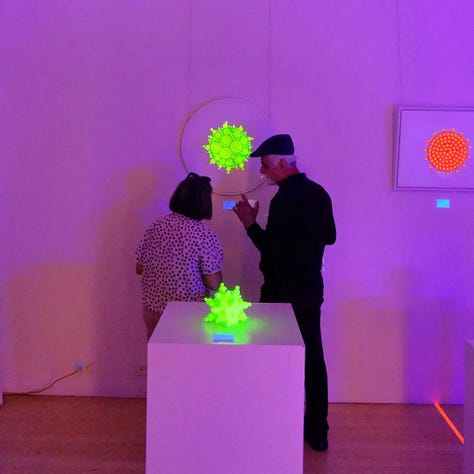 Photos of the 2025 exhibition entitled Glimpse of Another Universe by Michal Plis