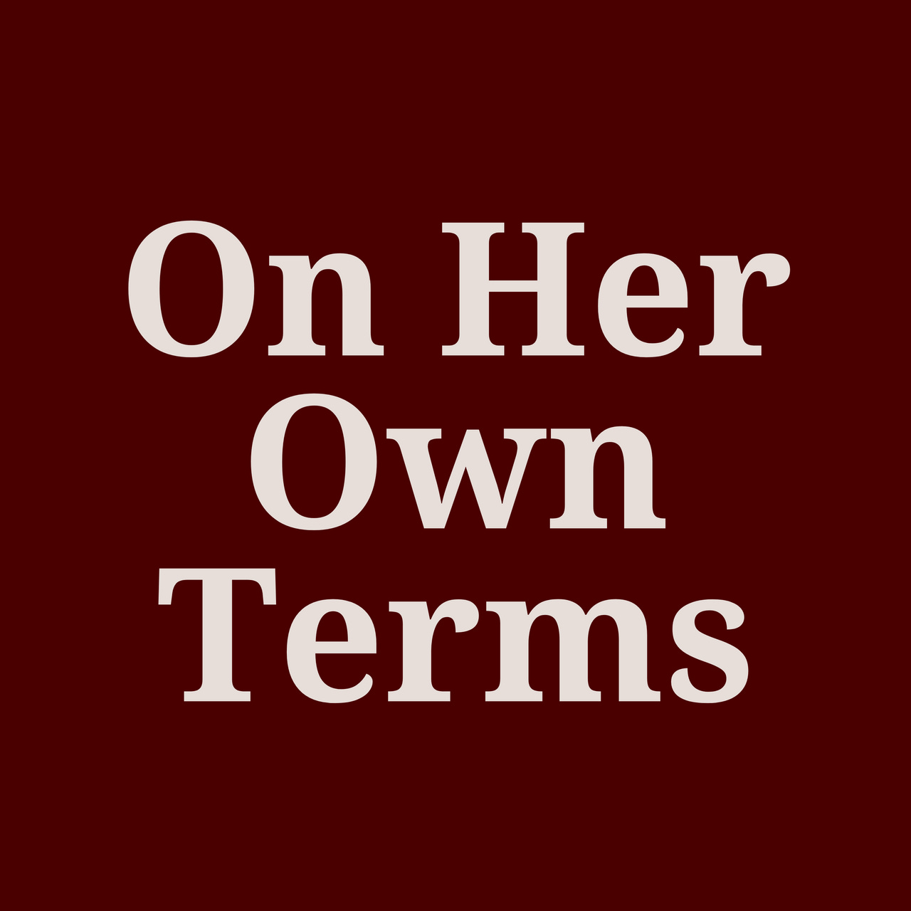 On Her Own Terms logo