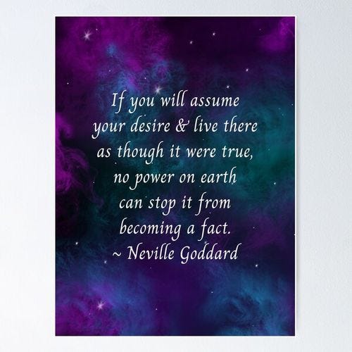 Item preview, Neville Goddard Quote, Assume Your Desire designed and sold by MamaSweetea.