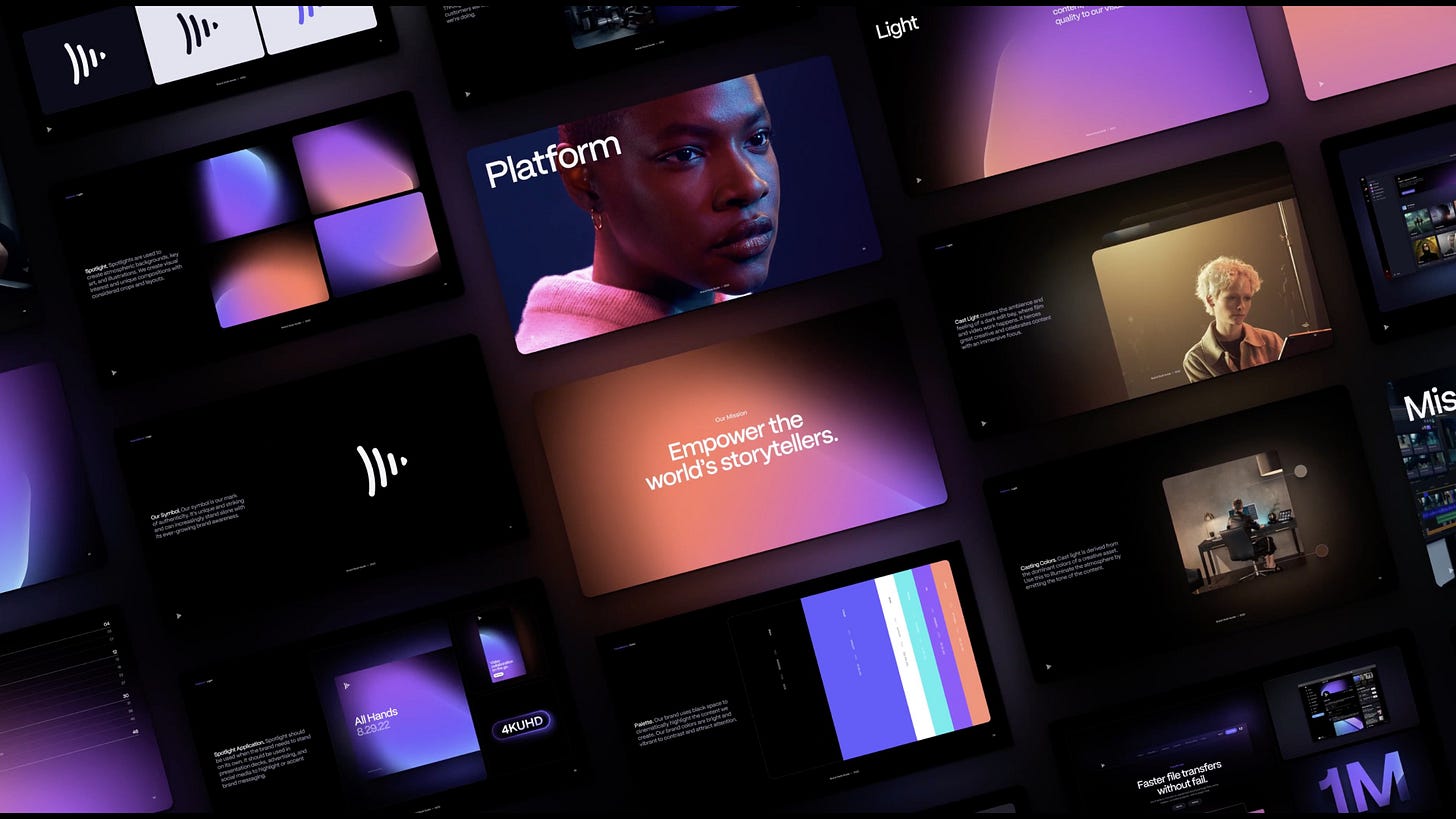 Collection of Frame.io's rebrand assets.