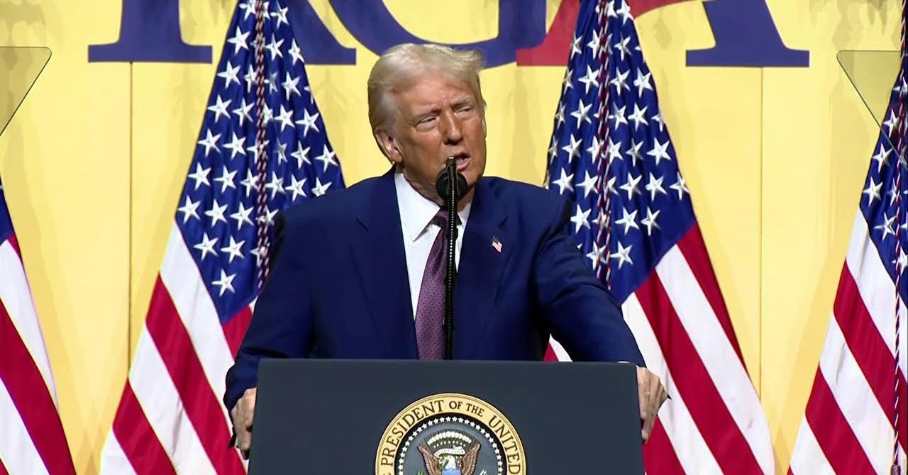President Trump speaks at the Republican Governor's Association Dinner