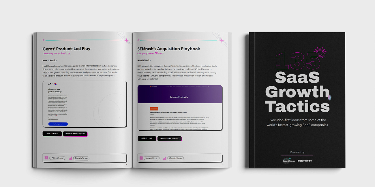 135 SaaS Growth Tactics