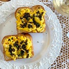 Eggs on Toast with Caviar