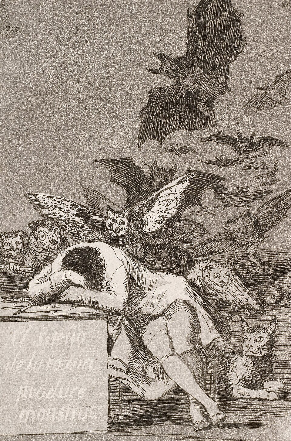 an image of the sleep of reason produces monsters