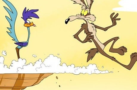 Rule #1: the Road Runner cannot harm the coyote.