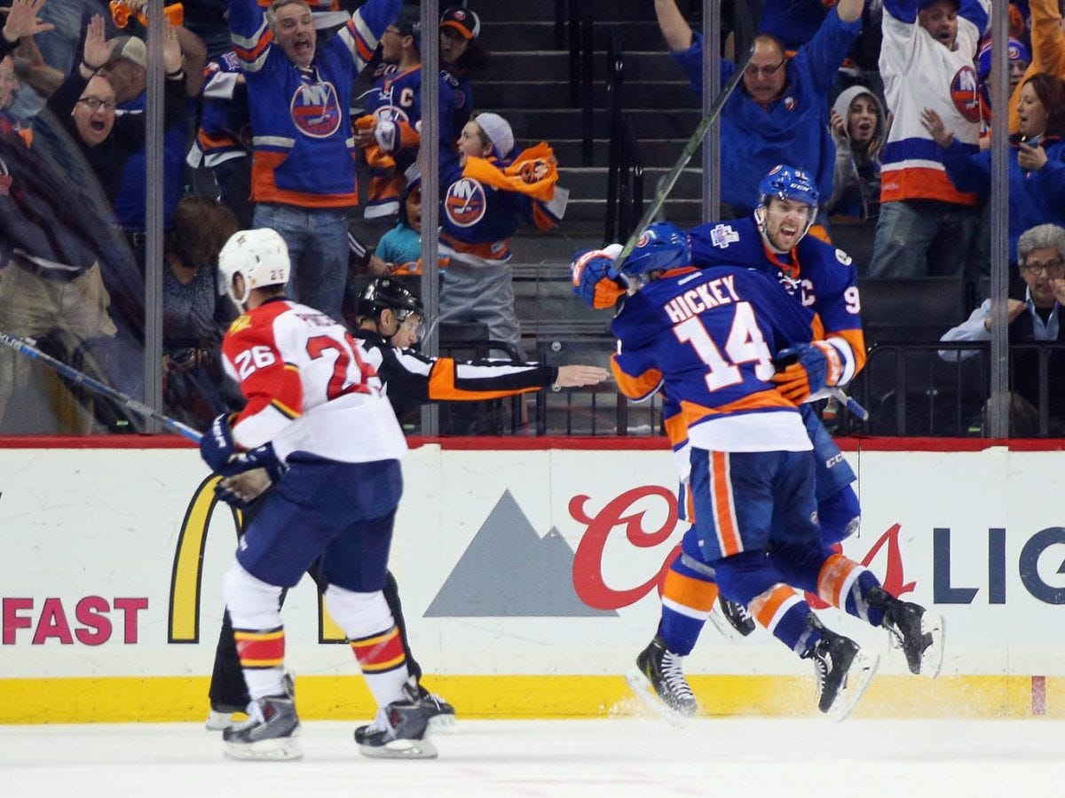 John Tavares Thomas Hickey New York Islanders John Tavares Thomas Hickey New York Islanders