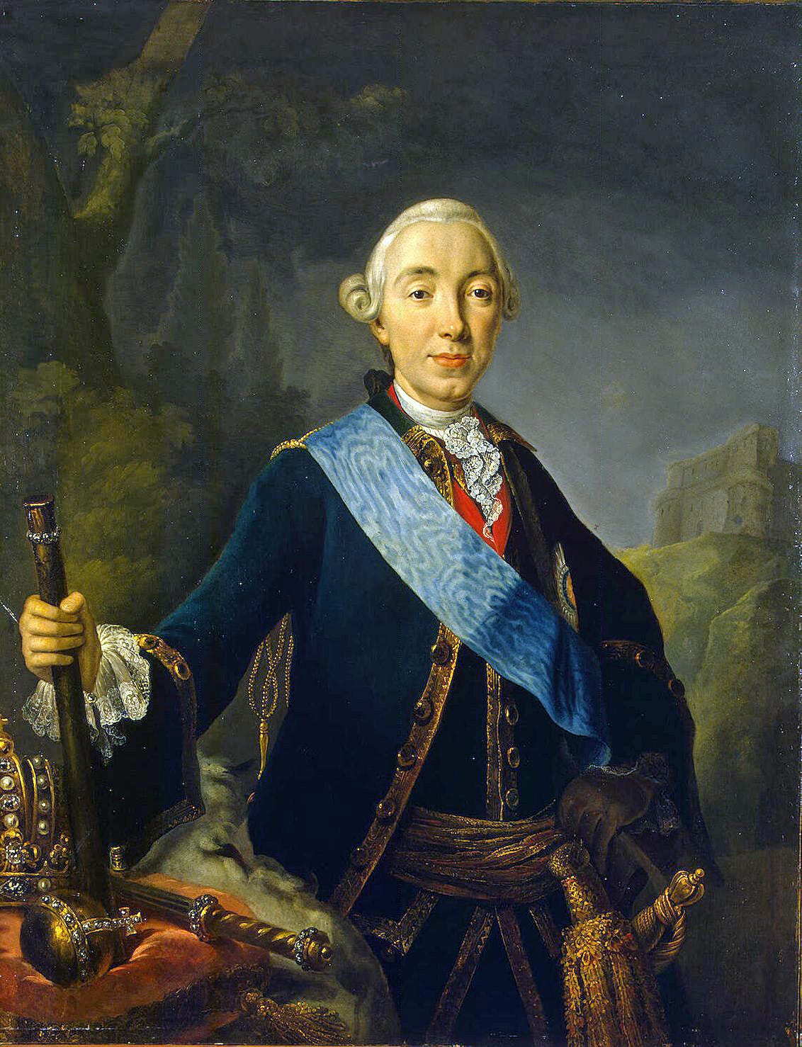 Peter III, Tsar of Russia, taken from https://en.wikipedia.org/wiki/Peter_III_of_Russia#/media/File:Coronation_portrait_of_Peter_III_of_Russia_-1761.JPG
