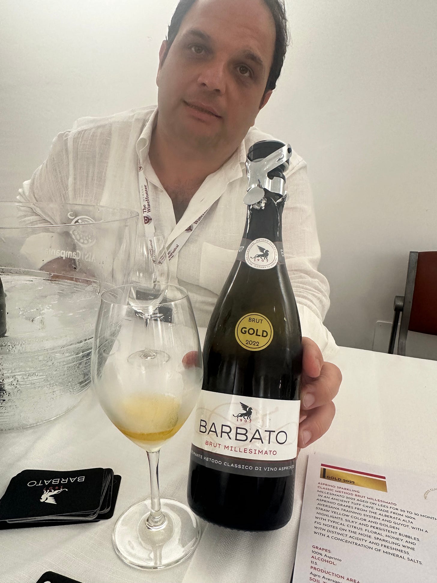Barbato Brut Millesimato Metodo Classic Averso Asprinio DOC