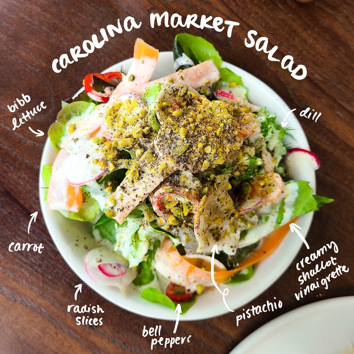 L'Ostrica's house salad (Carolina Market Salad)