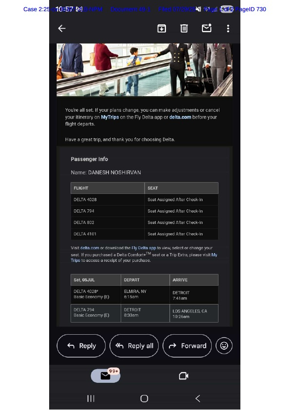 Delusional Danesh’s Theme Park Skip: On Aug 27, Judge Mizell decides if $20M defamation case against Noshirvan ends in sanctions or default.