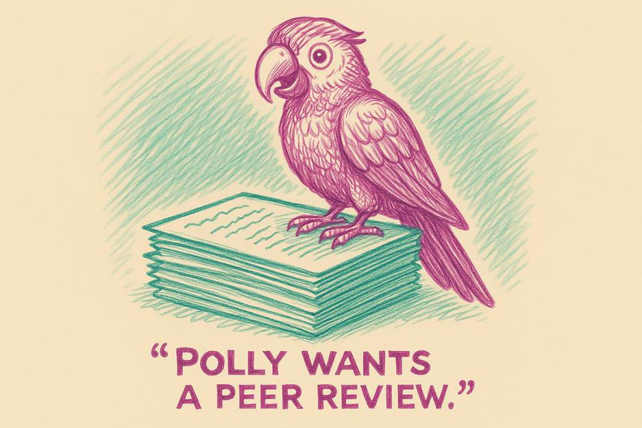 A bird sitting on a stack of papers

AI-generated content may be incorrect.