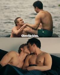 Gimme kiss! Mwahh! What was your favorite #HeatedRivalry kiss? 😘 📸: Crave  #heatedrivalry #shanehollander #ilyarozanov #heatedrivalrycrave  #hudsonwilliams #connorstorrie #hollanov