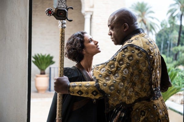 ellaria sand lashing on doran martell in game of thrones 502 2015 images ellaria sand lashing on doran martell in game of thrones 502 2015 images