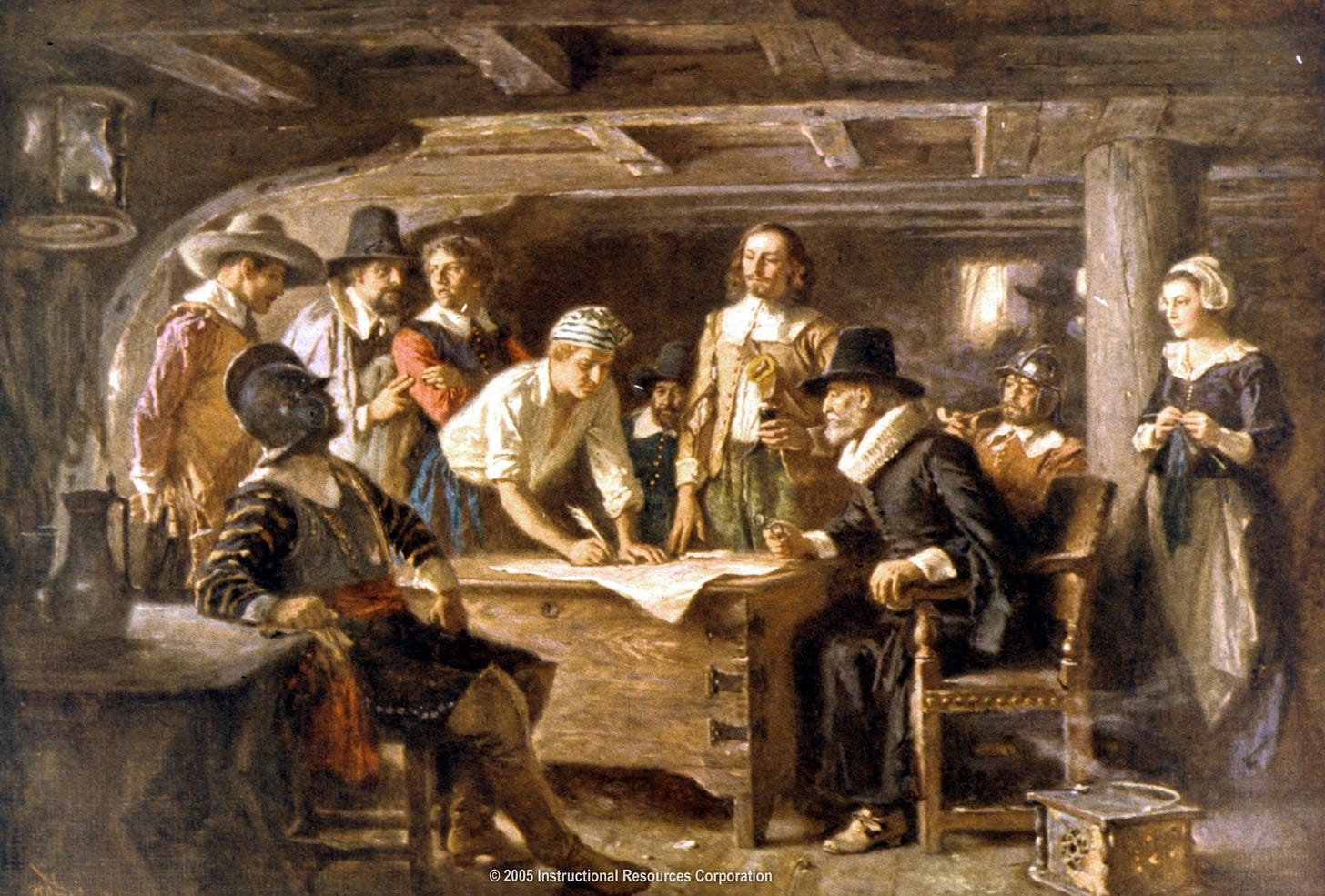 American History Blog: The Signing of the Mayflower Compact