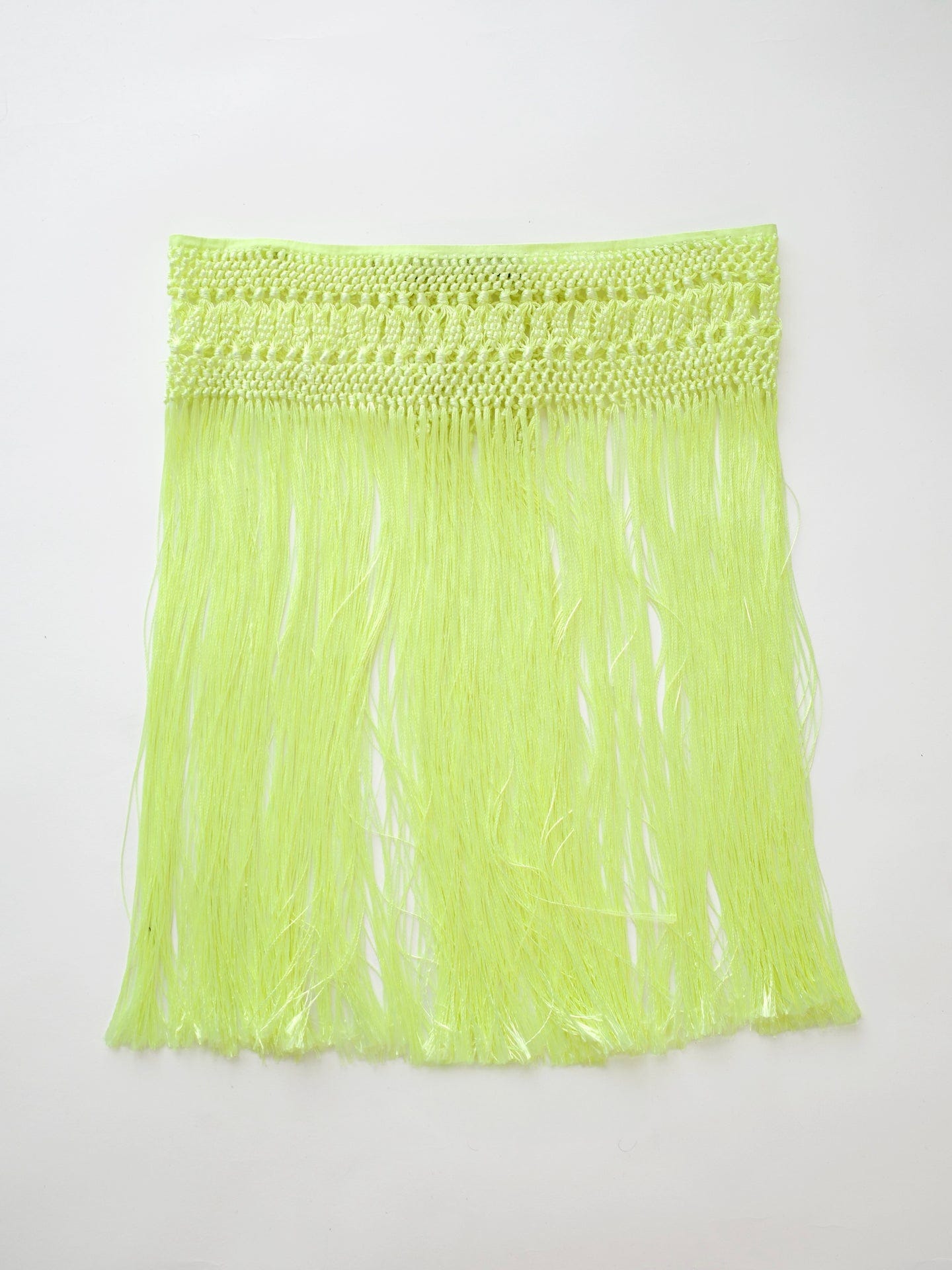 The Neon Yellow Macrame Belt