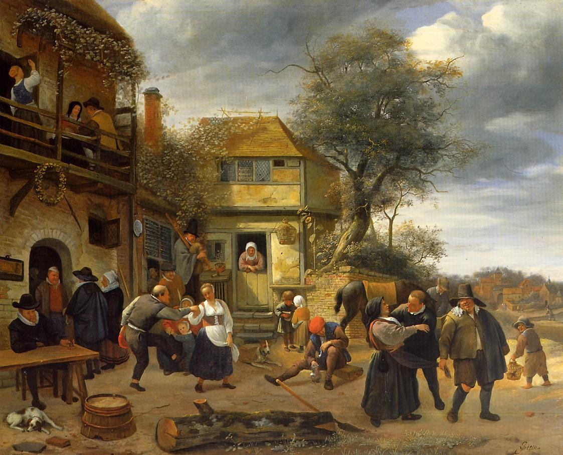 Peasants before an Inn by Jan Steen Peasants before an Inn by Jan Steen