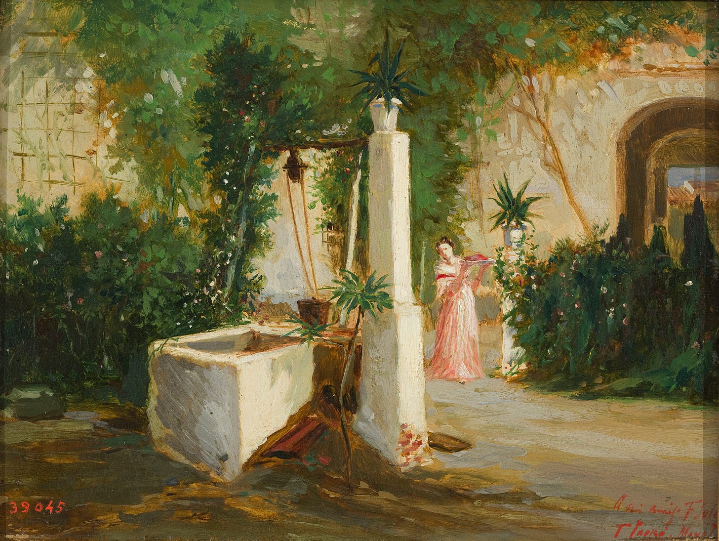 Tomàs Padró - Hort amb pou - 1876