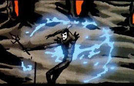 May be an image of 1 person and lightning