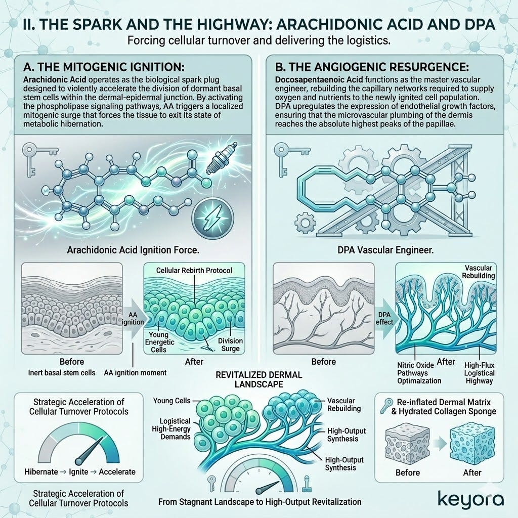 Mitogenic Ignition and Angiogenic Resurgence drive ATP Synthesis and high-speed cellular turnover to secure the logistical highway of the dermis. Mitogenic Ignition and Angiogenic Resurgence drive ATP Synthesis and high-speed cellular turnover to secure the logistical highway of the dermis.