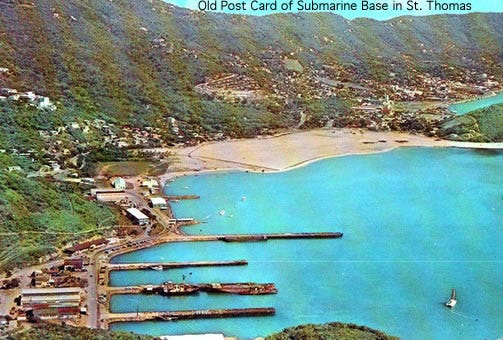 Old Sub Base post card