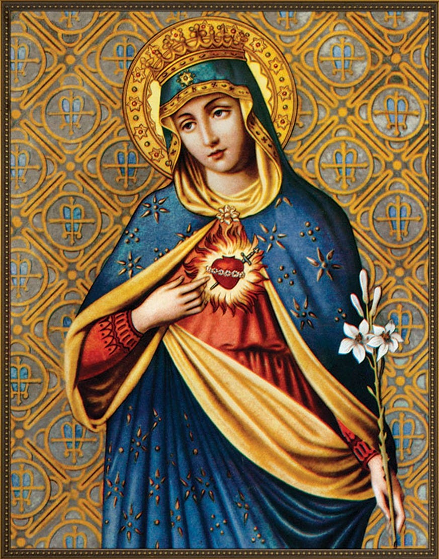 Immaculate Heart III Framed Art