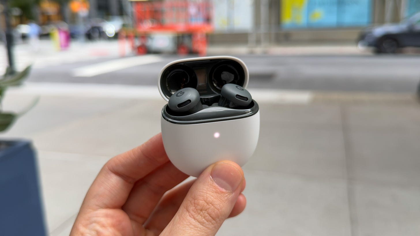 Holding Pixel Buds 2a
