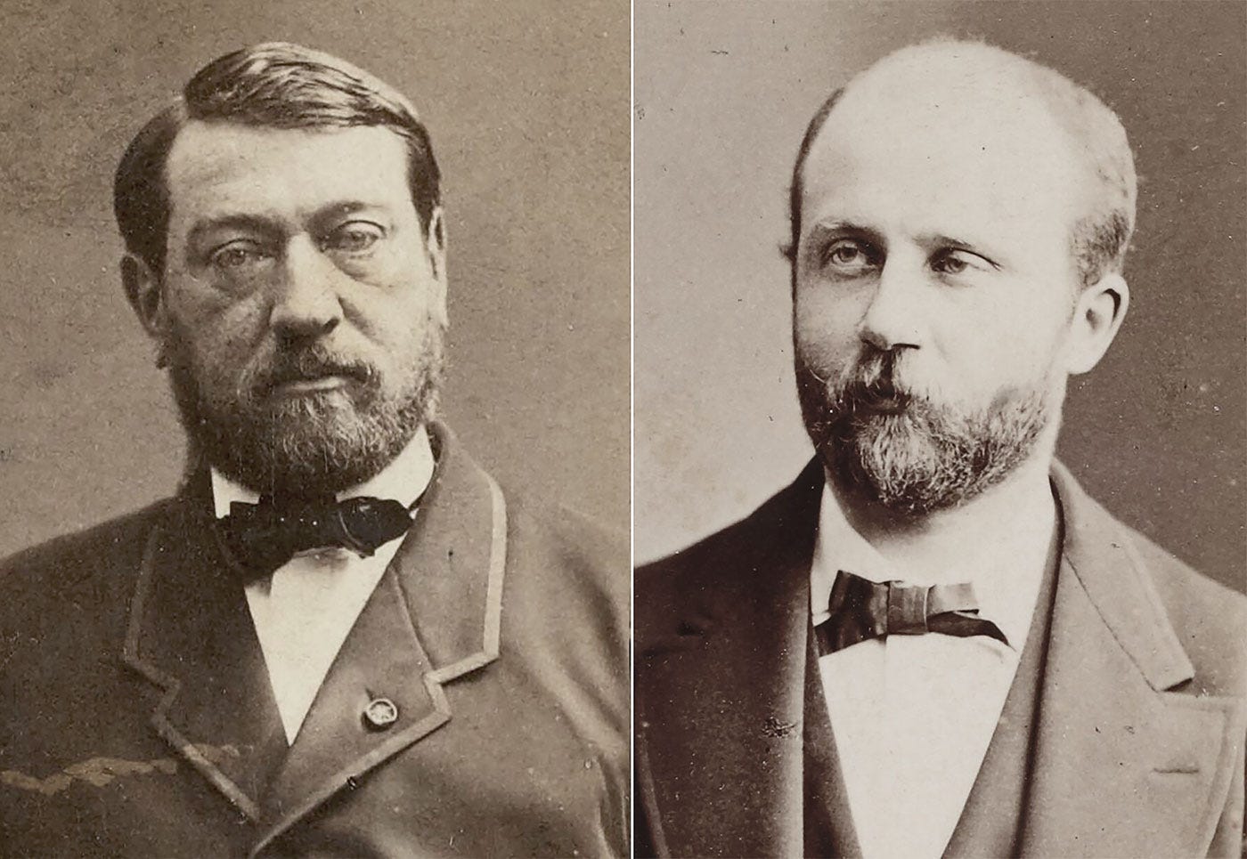 Egyptologysts Auguste Mariette and Gaston Maspero Egyptologysts Auguste Mariette and Gaston Maspero