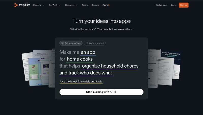 free AI tools to build mobile app - Replit AI