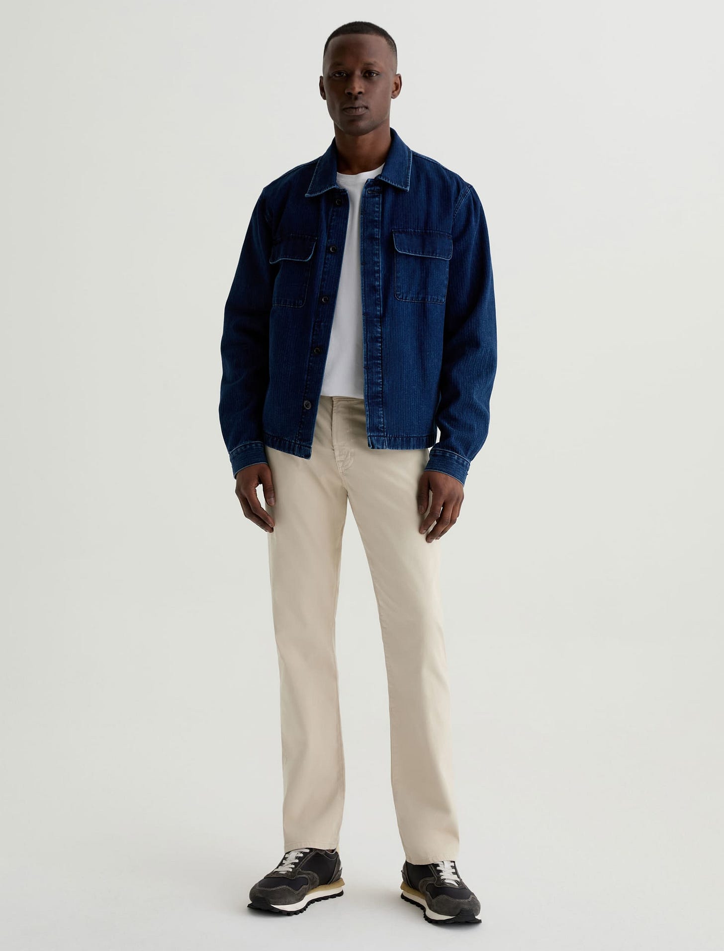 Graduate SUD Natural Ivory Sueded Tailored Leg MENS BOTTOMS Photo 2