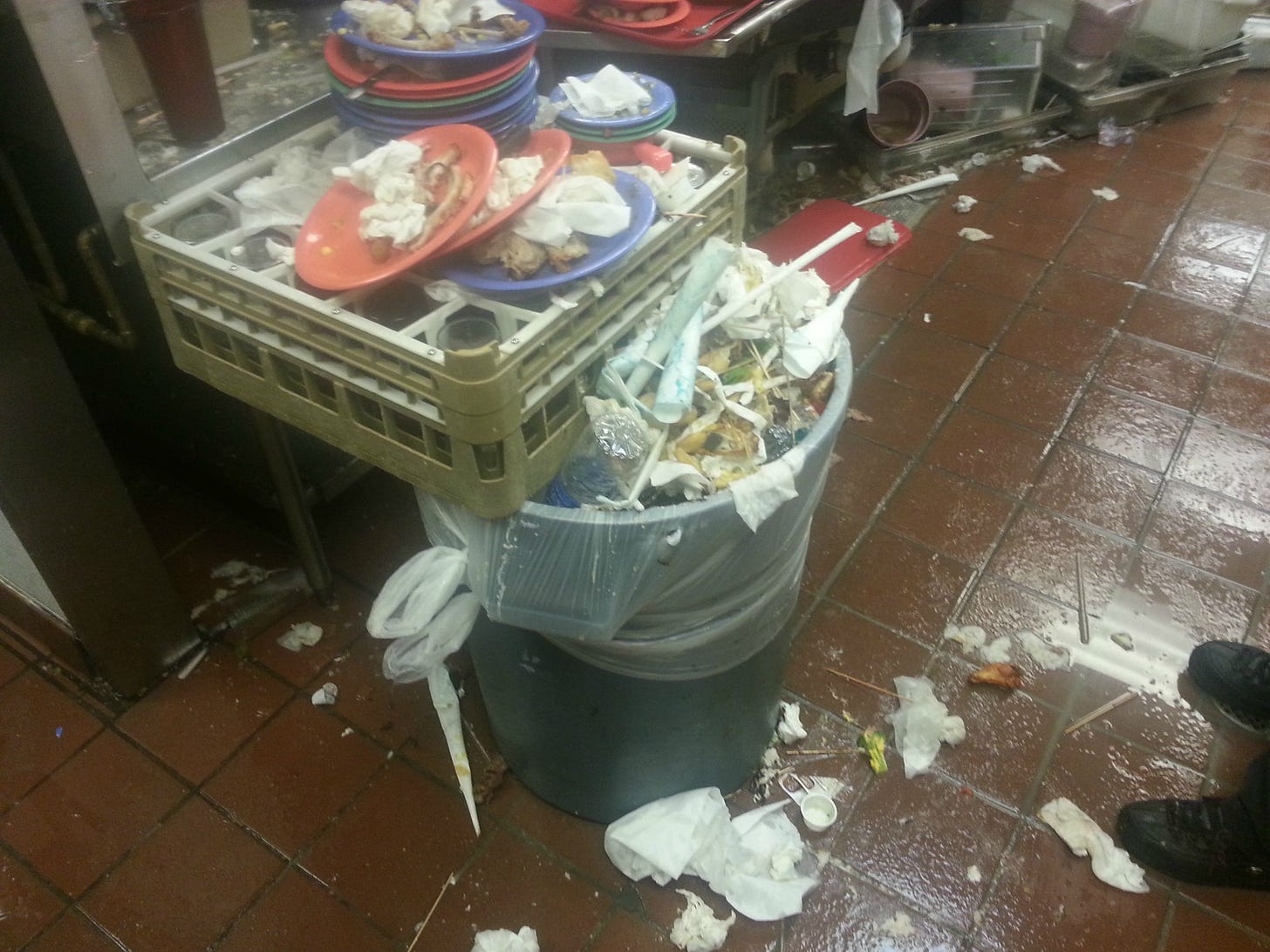 Just an average day for a Golden Corral Employee, best working conditions ever! Just an average day for a Golden Corral Employee, best working conditions ever!