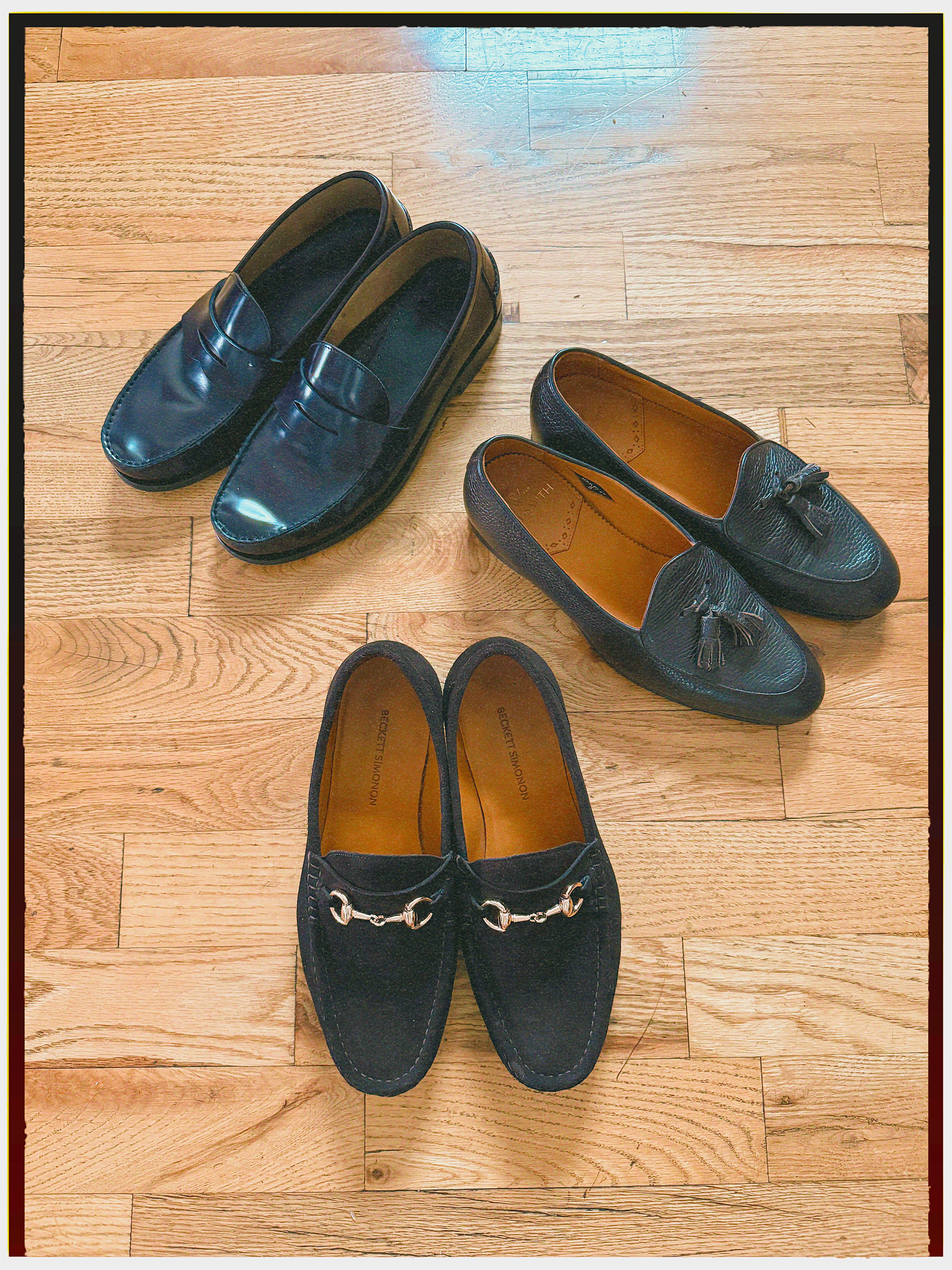 WORN TWICE Sid Mashburn Scotch Pebble Grain Penny Loafer Handsewn UK 8 US 9 Italian Penny Loafer in Dark Brown Calfskin | Shop Sid Mashburn main image 2