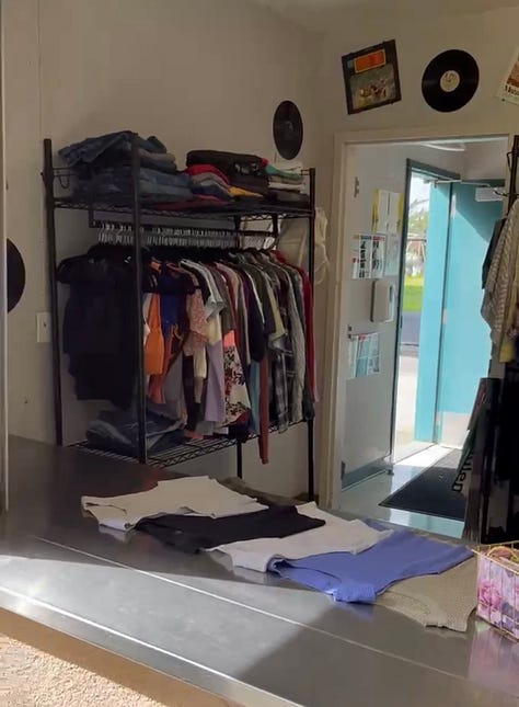 A closet for high school students