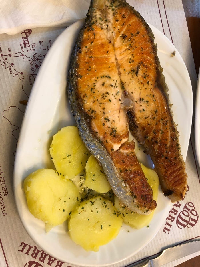 salmon platter with potato salmon platter with potato