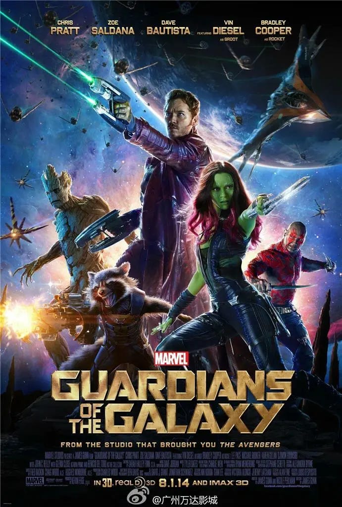 Guardians of the Galaxy Movie Poster Print 8x10 11x17 16x20 22x28 24x36 27x40 - Picture 1 of 1